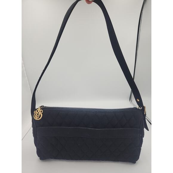 Vera Bradley Handbag Black Quilted Tote With Matte Gold Hardware‎ Classicore - Picture 1 of 6